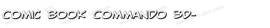 Comic Book Commando 3D字体转换